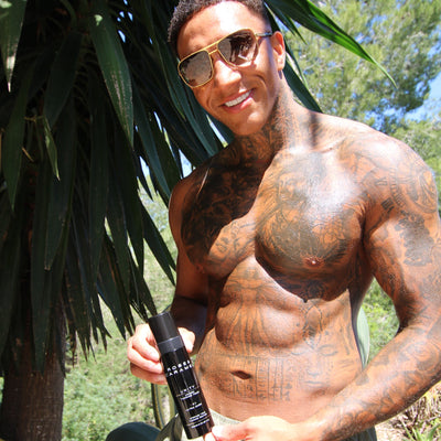 tanning foam, fake tan, unisex tanning foam, deep brown fake tan, fake tan guy