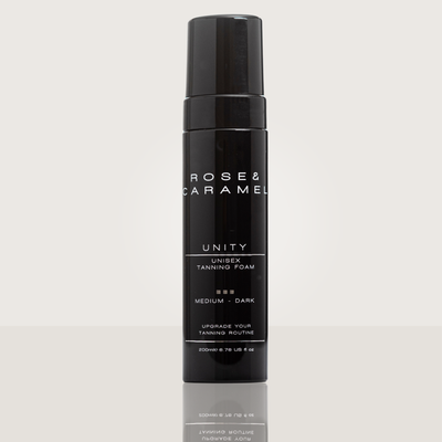 tanning foam, fake tan, unisex tanning foam, deep brown fake tan, fake tan guy